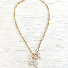 Load image into Gallery viewer, Fresh water pearl star gold boutique necklace trendy jewelry