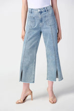 Load image into Gallery viewer, Culotte Jeans With Embellished Front Seam
