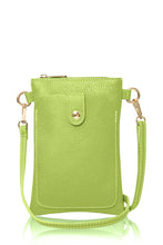 Load image into Gallery viewer, Italian Genuine Leather Crossbody Bag with Phone Pocket