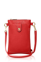 Load image into Gallery viewer, Italian Genuine Leather Crossbody Bag with Phone Pocket