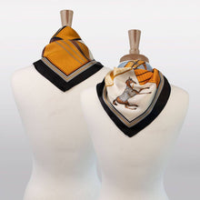 Load image into Gallery viewer, Signature - Stylized Equestrian Scarf in Black