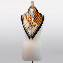 Load image into Gallery viewer, Signature - Stylized Equestrian Scarf in Black