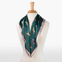 Load image into Gallery viewer, Hunt Club - Stylized Equestrian Scarf in Deep Teal