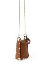 Load image into Gallery viewer, Italian Premium Suede Bee SmallBox Crossbody Bag