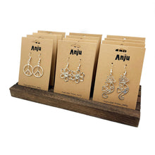 Load image into Gallery viewer, Slotted Carded Earring or Necklace Display - Holds 12 Cards