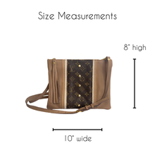 Load image into Gallery viewer, Caroline Crossbody Bag in Mocha Mousse Leather | Upcycled LV