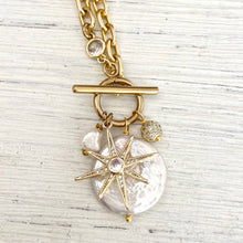 Load image into Gallery viewer, Fresh water pearl star gold boutique necklace trendy jewelry