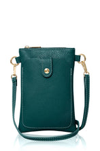 Load image into Gallery viewer, Italian Genuine Leather Crossbody Bag with Phone Pocket