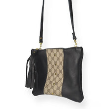 Load image into Gallery viewer, Caroline Crossbody In Black Leather | Upcycled Gucci