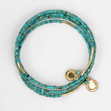 Load image into Gallery viewer, Prism - Turquoise Pave Horseshoe Earring