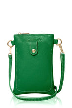 Load image into Gallery viewer, Italian Genuine Leather Crossbody Bag with Phone Pocket