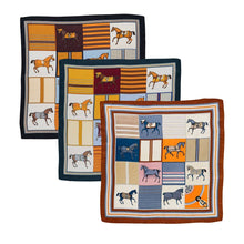 Load image into Gallery viewer, Signature - Stylized Equestrian Scarf in Black