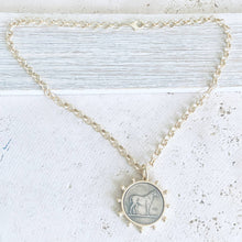 Load image into Gallery viewer, Matte gold horse coin jewelry