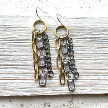 Load image into Gallery viewer, Mixed metal non tarnishing necklace edgy glam jewelry