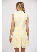 Load image into Gallery viewer, Split Neck Sleeveless Dress with Lace
