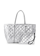 Load image into Gallery viewer, Greyson Shine Tote in Silver

