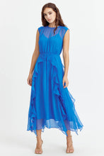 Load image into Gallery viewer, Rosalie Cascading Ruffled Midi Dress
