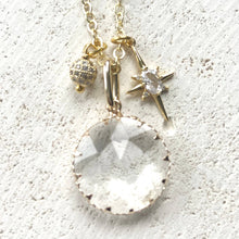 Load image into Gallery viewer, Crystal Jewelry Crystal Gold Necklace Boutique Salon trendy
