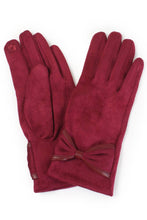 Load image into Gallery viewer, Ribbon Trim Winter Gloves
