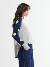 Load image into Gallery viewer, Zaket and Plover Spots and Stripes Sweater in Crema
