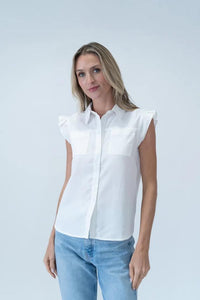 Six Fifty Penelope Cotton Top W/Patch Pockets