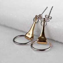 Load image into Gallery viewer, Camden - Equestrian Horse Bit Earring in Two Tone
