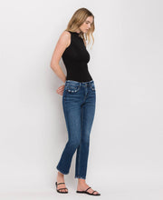 Load image into Gallery viewer, MID RISE ANKLE SLIM STRAIGHT JEANS F4999
