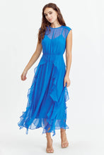 Load image into Gallery viewer, Rosalie Cascading Ruffled Midi Dress
