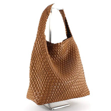 Load image into Gallery viewer, Woven Hobo Bag with Cosmetic Pouch
