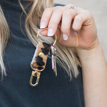 Load image into Gallery viewer, Key Chain In Leather, Hair on Hide
