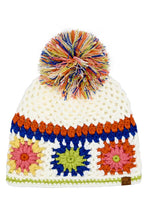 Load image into Gallery viewer, C.C Hand Made Crochet Pom Beanie Winter Hat
