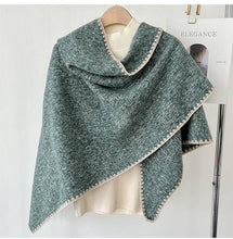 Load image into Gallery viewer, JC023507 Triangle Embroidered Edge scarf
