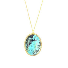 Load image into Gallery viewer, Crystal Encrusted Cabochon Necklace
