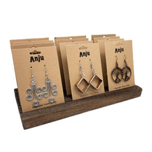 Load image into Gallery viewer, Slotted Carded Earring or Necklace Display - Holds 12 Cards
