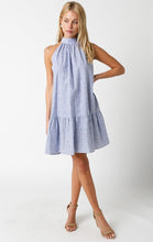 Load image into Gallery viewer, Denim Seersucker Ingrid Dress
