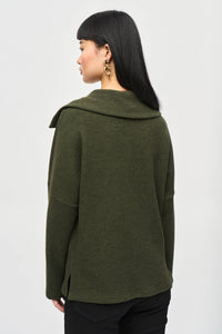 Textured Sweater Knit Boxy Top by Joseph Ribkoff