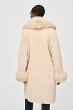 Load image into Gallery viewer, Feather Yarn and Faux Fur Sweater Coat by Jospeh Ribkoff
