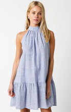 Load image into Gallery viewer, Denim Seersucker Ingrid Dress
