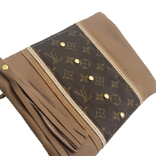 Load image into Gallery viewer, Caroline Crossbody Bag in Mocha Mousse Leather | Upcycled LV

