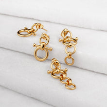 Load image into Gallery viewer, Ocala - Triple Horse Bit Equestrian Earring in Gold
