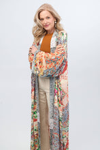 Load image into Gallery viewer, Mixed Floral Long Kimono Duster
