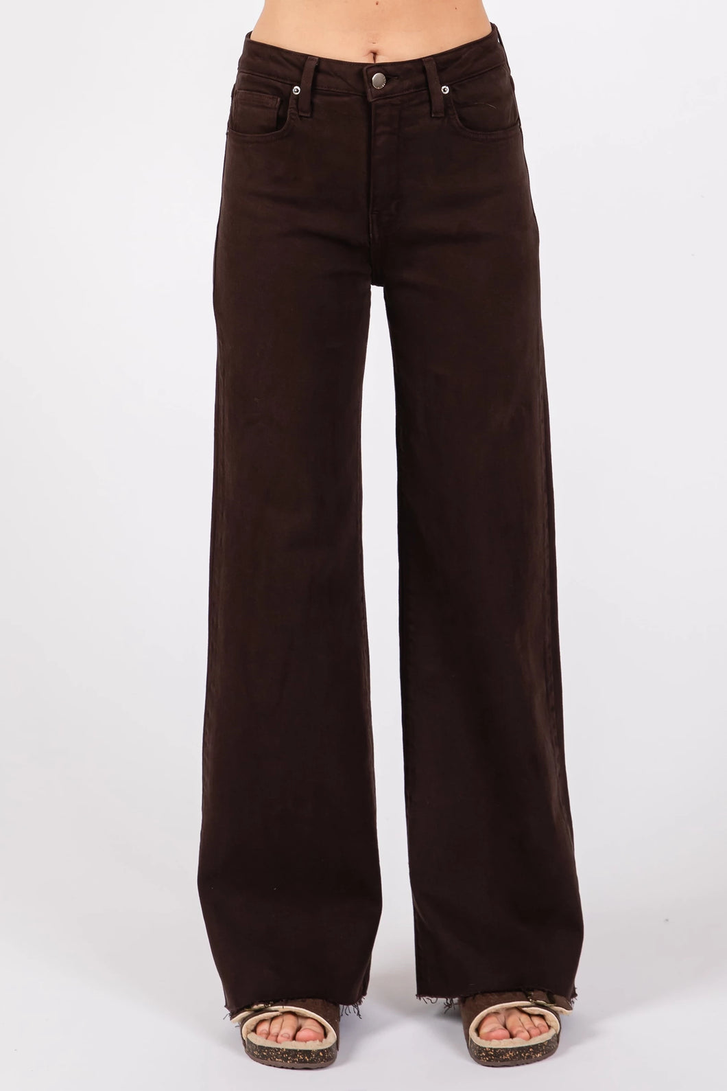 Paolo Wide Leg Jean in Espresso by Letter to Juliet