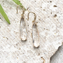 Load image into Gallery viewer, Crystal boutique earrings salon jewelry teardrop bridal
