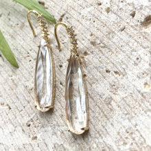 Load image into Gallery viewer, Crystal boutique earrings salon jewelry teardrop bridal
