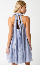 Load image into Gallery viewer, Denim Seersucker Ingrid Dress
