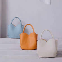 Load image into Gallery viewer, Tulip Blue Recycled Vegan Top Handle Bag Pre-Order 5/20
