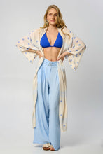 Load image into Gallery viewer, Soft Blue Dot Kimono
