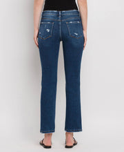 Load image into Gallery viewer, MID RISE ANKLE SLIM STRAIGHT JEANS F4999
