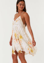 Load image into Gallery viewer, Floral V Neck Handkerchief Mini Dress
