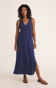 Z Supply Palisades Midi Dress Yacht Blue